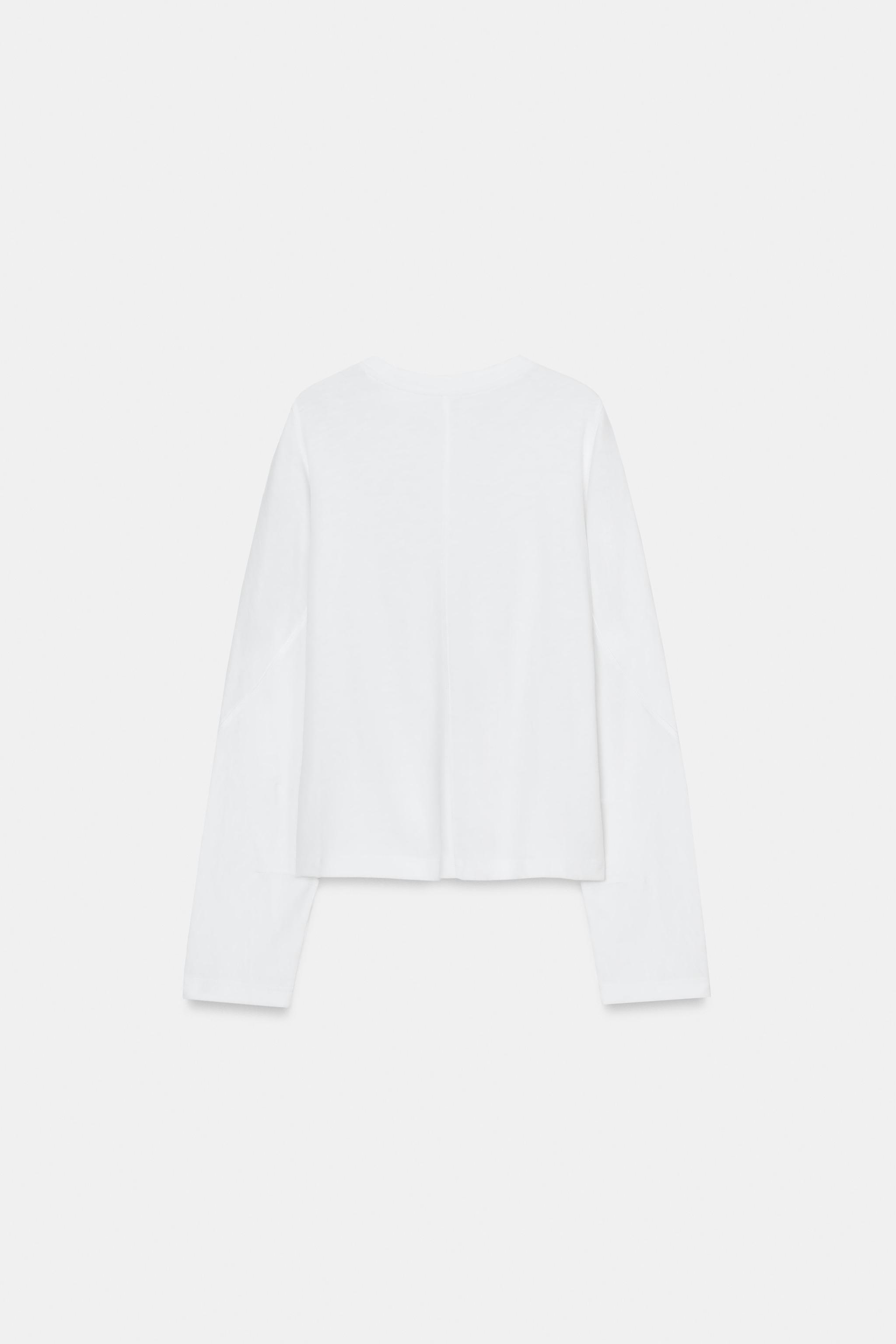 SEAM DETAIL LONG SLEEVE T-SHIRT